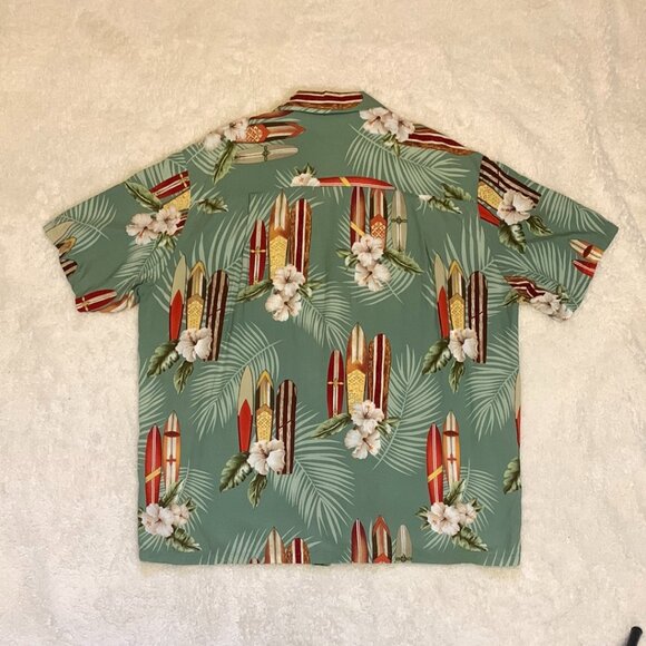 Vintage Kalaheo Hawaiian Shirt Mens Sz XL  Surf Boards Tropical Made in USA - Picture 2 of 7